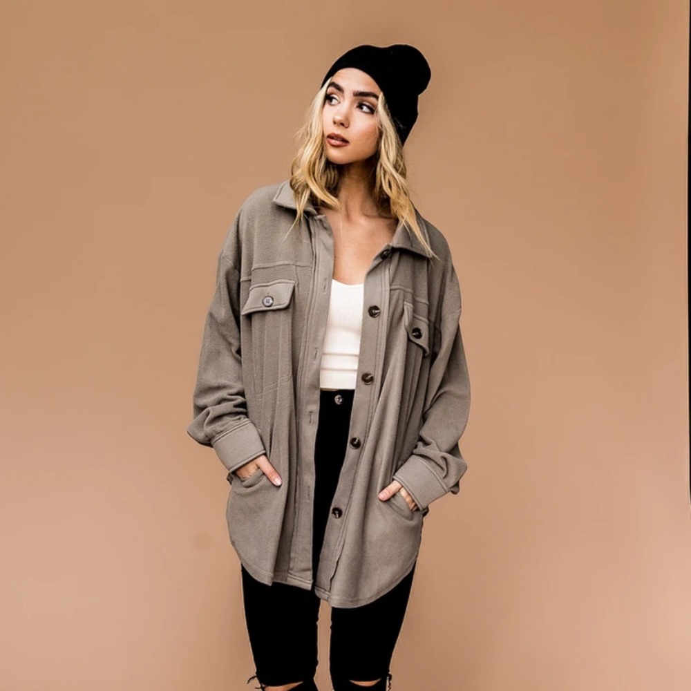 Olive Fleece Jacket